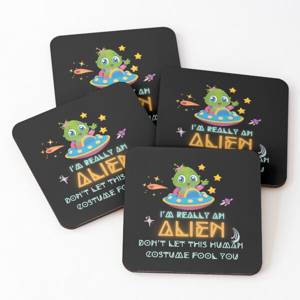 Item preview, I’m really an alien don’t let this human costume fool you Funny Boy & Girl alien clothes  designed and sold by SweetbeStore.