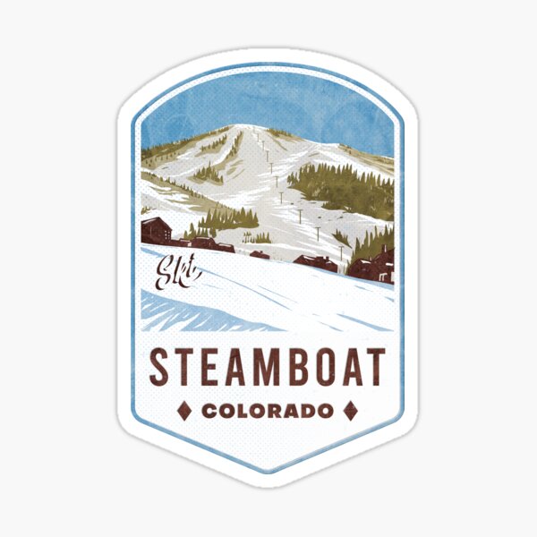 Steamboat Colorado Ski Badge Sticker