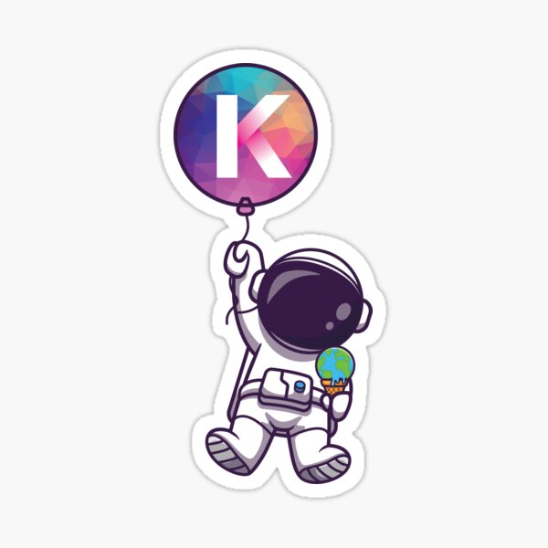 Lustiges Astronaut Kadena (KDA) Kryptowährungsmünzen-Logo - Kadena (KDA) zum Mond Sticker