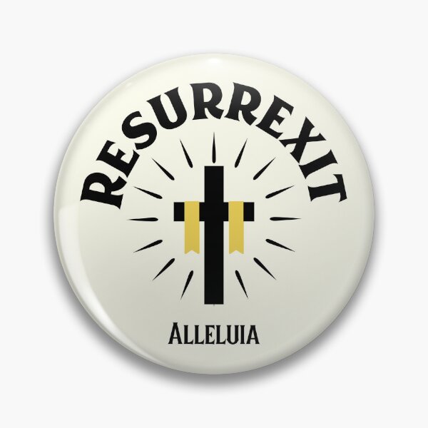 Item preview, Latin Mass Easter Resurrexit He Is Risen Alleluia on Ivory designed and sold by IceCreamMuseum.