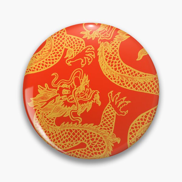 Item preview, Red and Gold Battling Dragons designed and sold by straypencil.