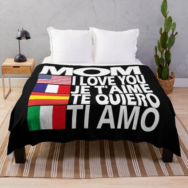 Item preview, FUNNY, I LOVE YOU MOM, JE T'AIME, TE QUIERO, TI AMO, MOTHERS DAY designed and sold by SAJASHOP23 ★★★★★.