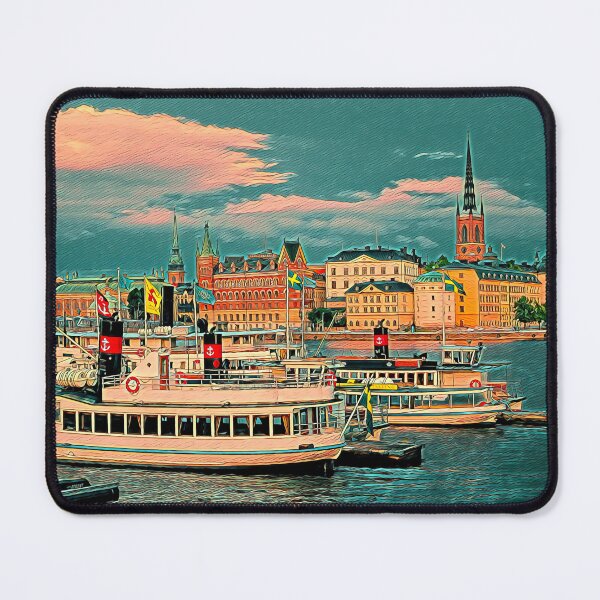 Item preview, Arte de la imagen del paisaje urbano de Estocolmo designed and sold by KivancYucel.
