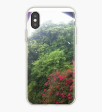 Sun Shower, Trees, Bougainvillea Tree, iPhone Case