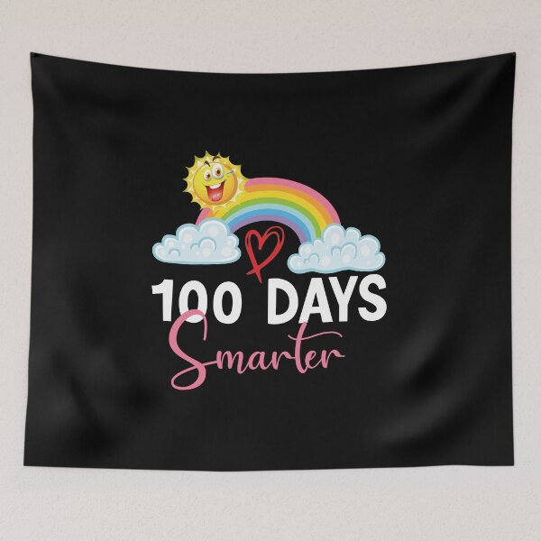 Item preview, 100 Days Smarter Happy 100th Day Of School Rainbow Leopard designed and sold by Beinfashion.