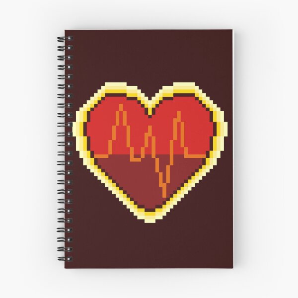 Item preview, Pixel Style Heart with Heartbeat designed and sold by With Love, InspireMari.