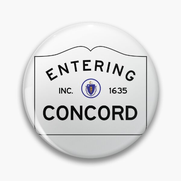 Item preview, Entering Concord Massachusetts, Commonwealth of Massachusetts Road Sign designed and sold by NewNomads.