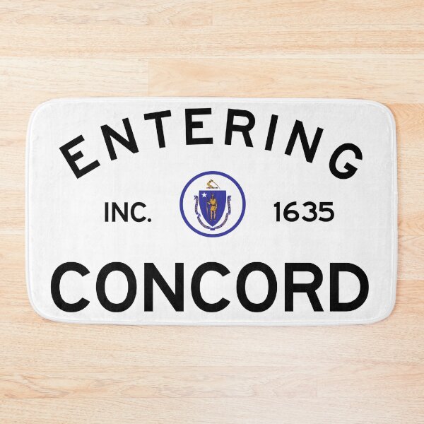 Item preview, Entering Concord Massachusetts, Commonwealth of Massachusetts Road Sign designed and sold by NewNomads.