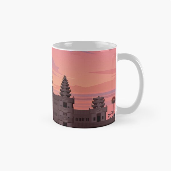Artikelvorschau, Kambodscha Reiseplakat Sonnenuntergang Wandkunst entworfen und verkauft von Arctic frame studio.