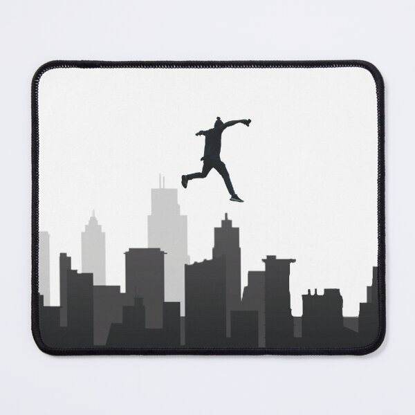 Item preview, Extreme parkour black and white designed and sold by SoniaCoteStudio.