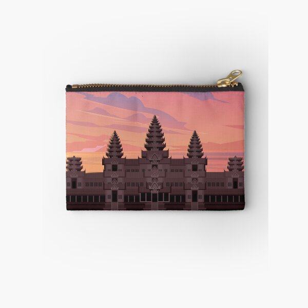 Artikelvorschau, Kambodscha Reiseplakat Sonnenuntergang Wandkunst entworfen und verkauft von Arctic frame studio.