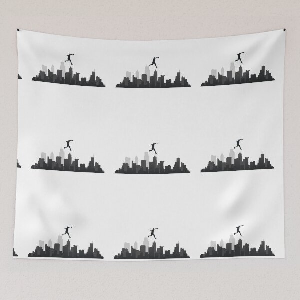 Item preview, Extreme parkour black and white designed and sold by SoniaCoteStudio.