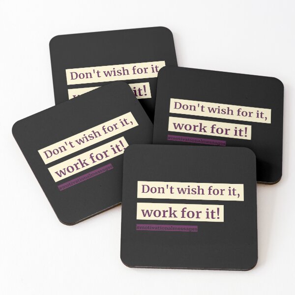 Item preview, Don't Wish For it Work For it! designed and sold by IllustrT.