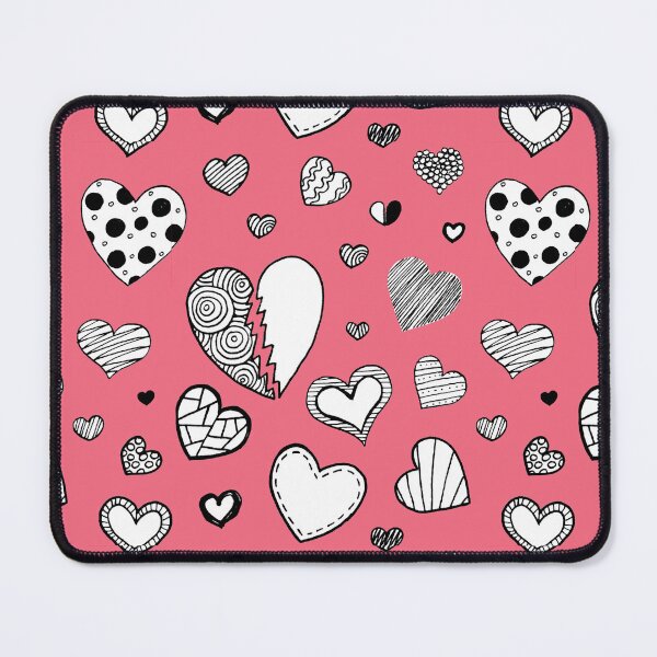 Item preview, Hearts, pink, pattern designed and sold by Brysiaa.