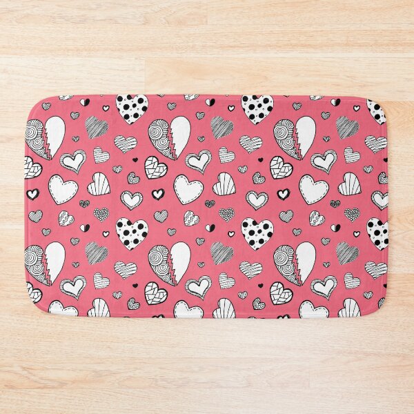 Item preview, Hearts, pink, pattern designed and sold by Brysiaa.