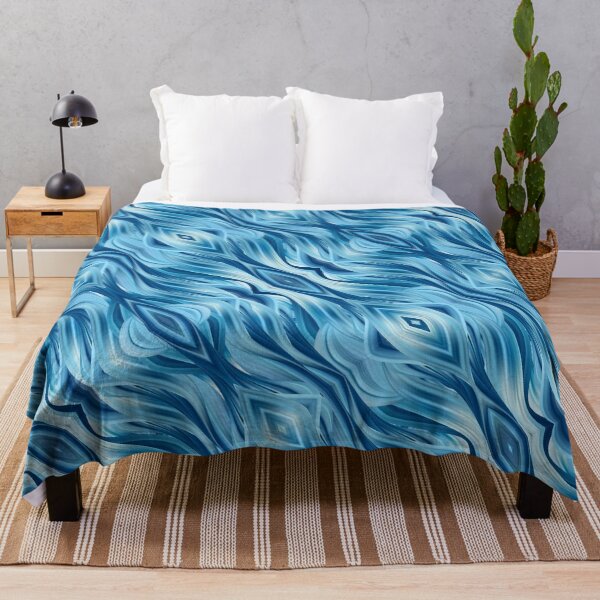 Item preview, Diagonal Pattern in Blue Shades designed and sold by GoldenPine.
