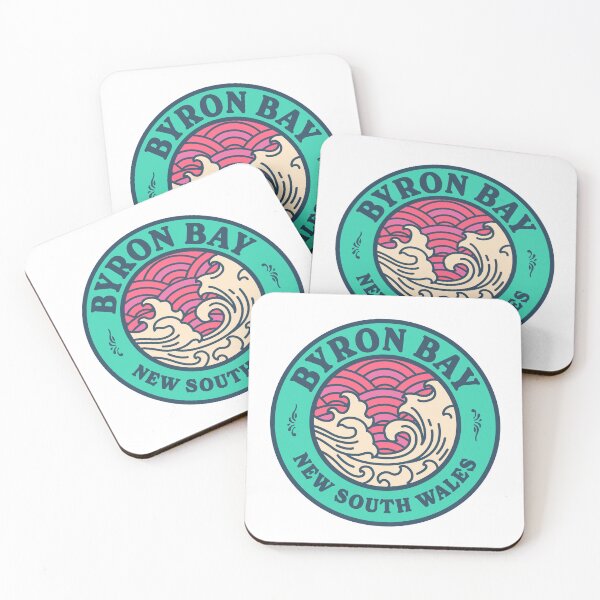 Item preview, Byron Bay Waves Retro Badge designed and sold by modeoftravel.