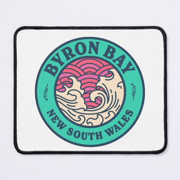 Item preview, Byron Bay Waves Retro Badge designed and sold by modeoftravel.