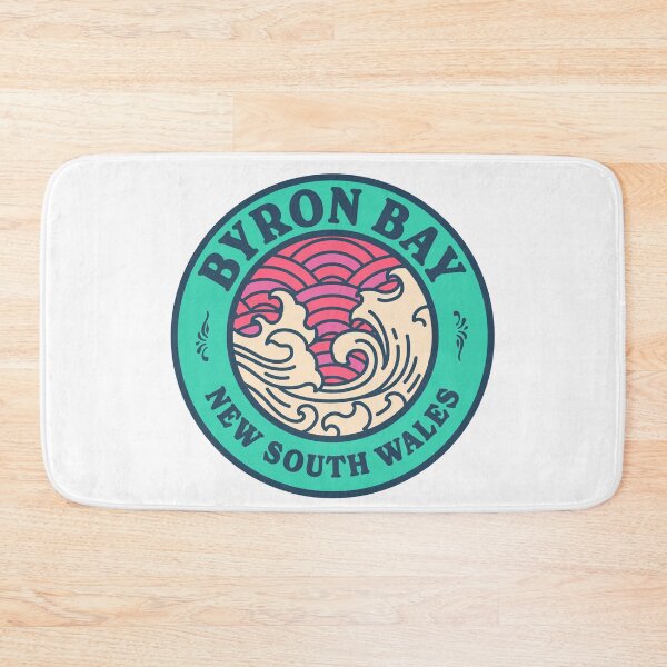 Item preview, Byron Bay Waves Retro Badge designed and sold by modeoftravel.