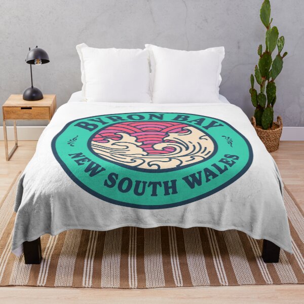 Item preview, Byron Bay Waves Retro Badge designed and sold by modeoftravel.