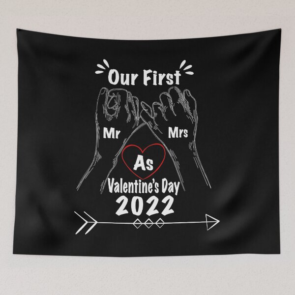 Item preview, Our First Valentines Day As Mr And Mrs 2022 Married Couple designed and sold by aksanchen.
