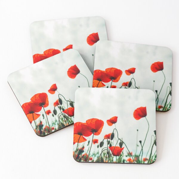 Item preview, Red poppy flower nature designed and sold by JD369.