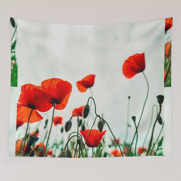 Item preview, Red poppy flower nature designed and sold by JD369.