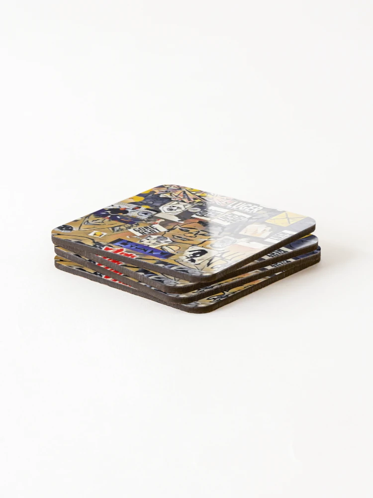 Thumbnail 4 of 5, Coasters (Set of 4), Melbourne Wall designed and sold by RandaRubyRed.