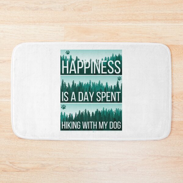 Item preview, Happiness is a Day Spent Hiking With My Dog Mountains Camping Items designed and sold by CameronBischoff.