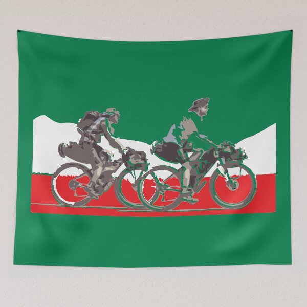 Item preview, Mexico Mehico Mexican flag Bikepacking gravel bike solo travel travelling by bike bikepacker designed and sold by angelpardo.