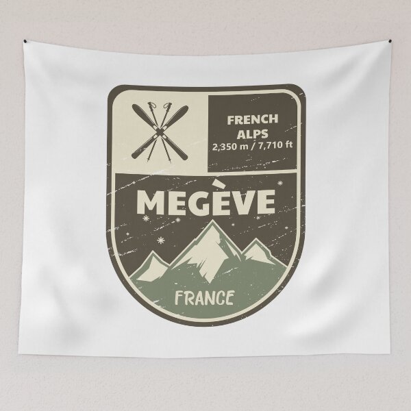 Item preview, Megève French Alps France designed and sold by KrisSidDesigns.