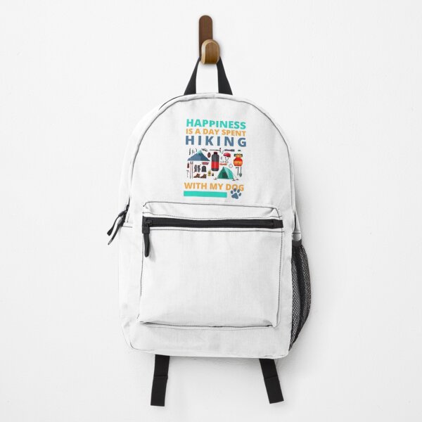 Item preview, Happiness is a Day Spent Hiking With My Dog Mountains Camping Items designed and sold by CameronBischoff.