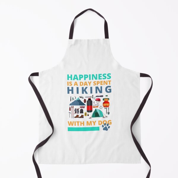 Item preview, Happiness is a Day Spent Hiking With My Dog Mountains Camping Items designed and sold by CameronBischoff.