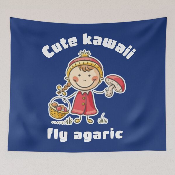 Item preview, Cute kawaii fly agaric designed and sold by Umiska.