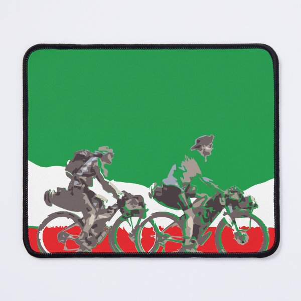 Item preview, Italy Italian Italia flag Bikepacking gravel bike solo travel travelling by bike bikepacker designed and sold by angelpardo.