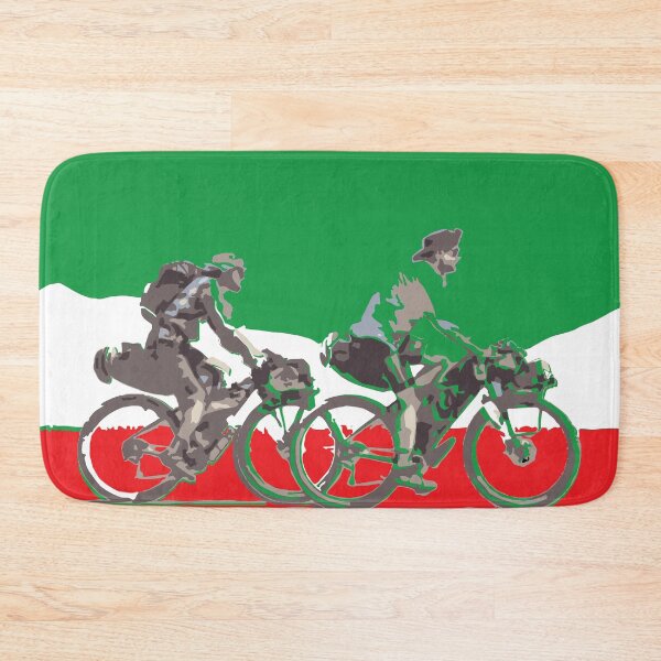 Item preview, Italy Italian Italia flag Bikepacking gravel bike solo travel travelling by bike bikepacker designed and sold by angelpardo.
