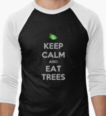 Keep calm and eat trees! Men's Baseball ¾ T-Shirt