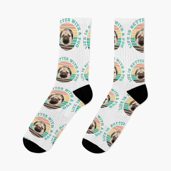 Item preview, Life Is Better With A Pug designed and sold by momofdoggos.