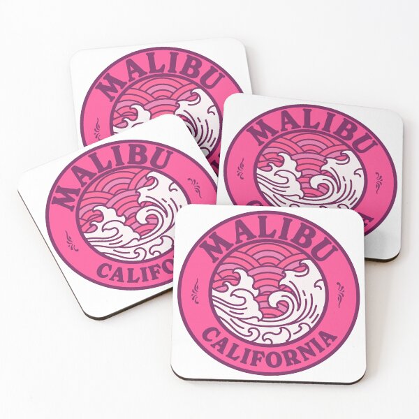 Item preview, Malibu California Waves Retro Badge designed and sold by modeoftravel.