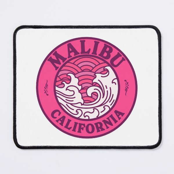 Item preview, Malibu California Waves Retro Badge designed and sold by modeoftravel.
