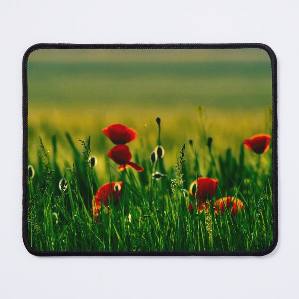Item preview, Red poppy flower landscape nature designed and sold by JD369.