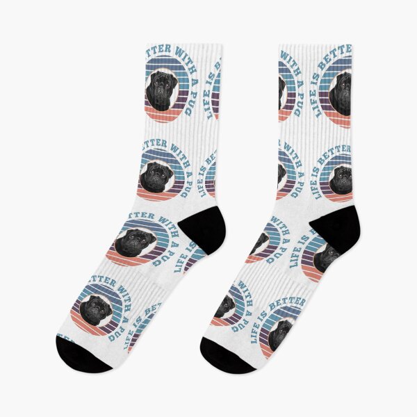 Item preview, Life Is Better With A Pug designed and sold by momofdoggos.