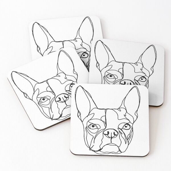 Item preview, Boston Terrier Line Art designed and sold by Mauras-Designs.