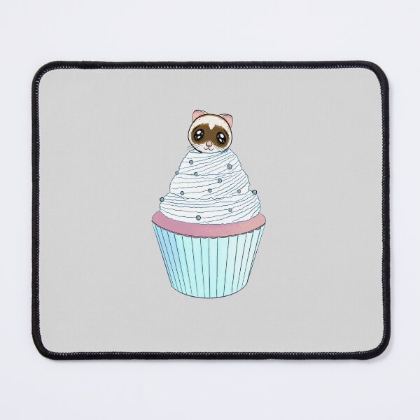 Item preview, Ferret cupcake designed and sold by Gollok-Art.