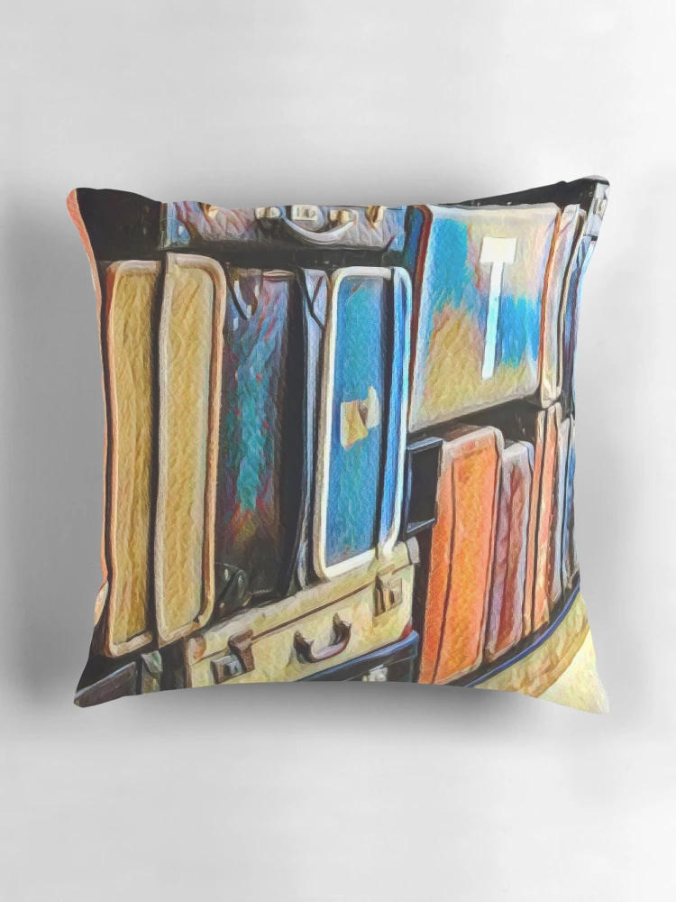 Thumbnail 3 of 4, Pillow, Suitcase designed and sold by RandaRubyRed.