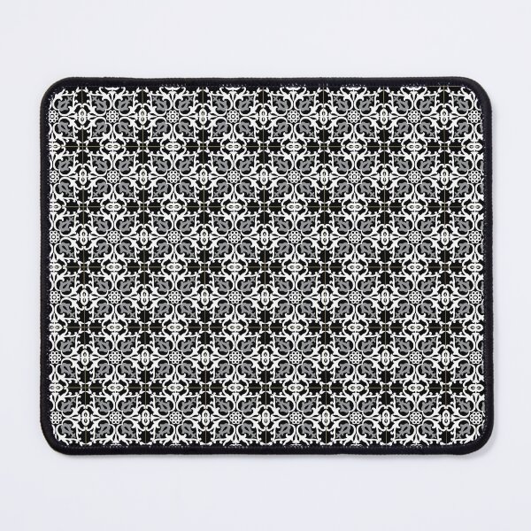 Item preview, White transparent oriental flower tile pattern designed and sold by arkantus.