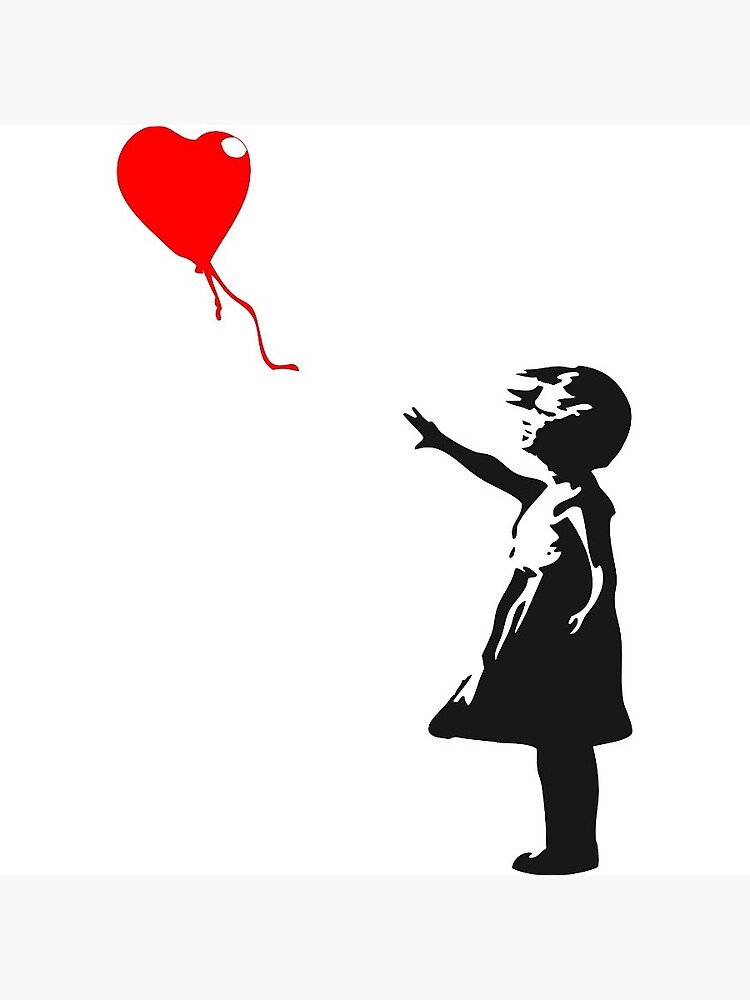 provincie Voorkeur verzekering The Girl with the Red Balloon, Banksy" Greeting Card for Sale by  daviesmaddie | Redbubble