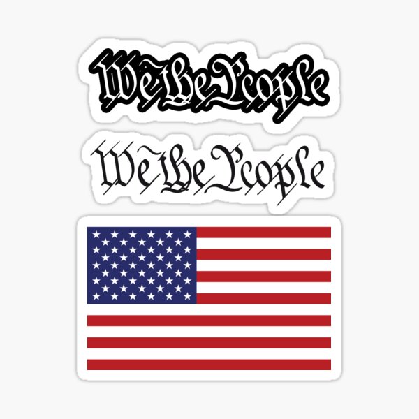 Pegatina «We The People firma original Padres fundadores Constitución de  los EE. UU. Femenino femenino sexy rosa sobre fondo negro Patriot HD ALTA  CALIDAD» de iresist | Redbubble