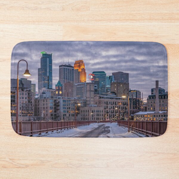 Item preview, Stone Arch Bridge in Minneapolis on a Winter night - designed and sold by FelCastro.