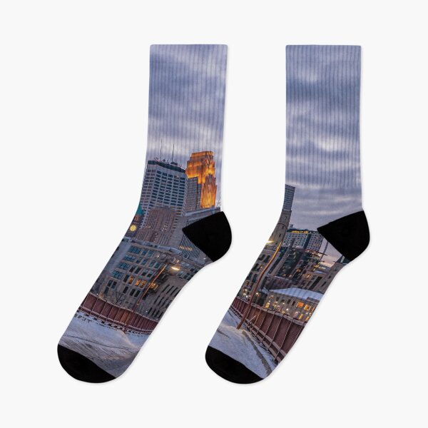 Item preview, Stone Arch Bridge in Minneapolis on a Winter night - designed and sold by FelCastro.